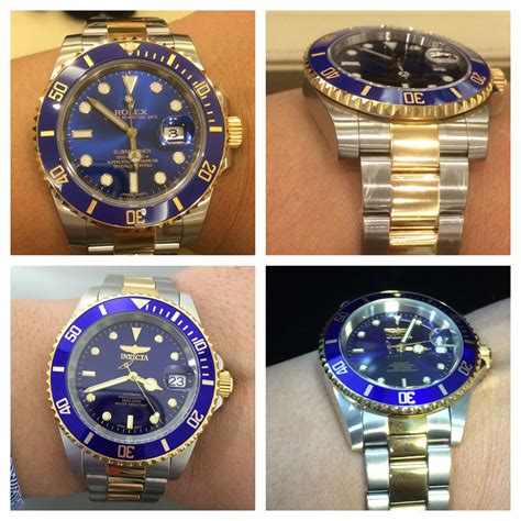 invicta vs rolex replica|invicta vs rolex submariner.